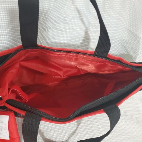 Disney Mickey Mouse 2013 Diaper Bag black red 4 pocket shopping bag - Picture 7 of 11